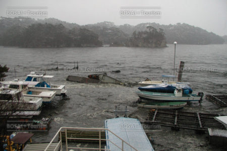 浜田地区津波状況 浜田地区津波状況